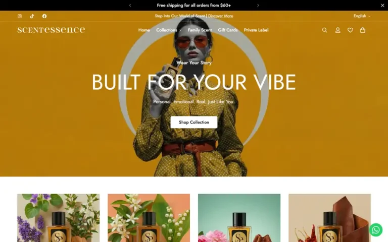 Scentessence homepage
