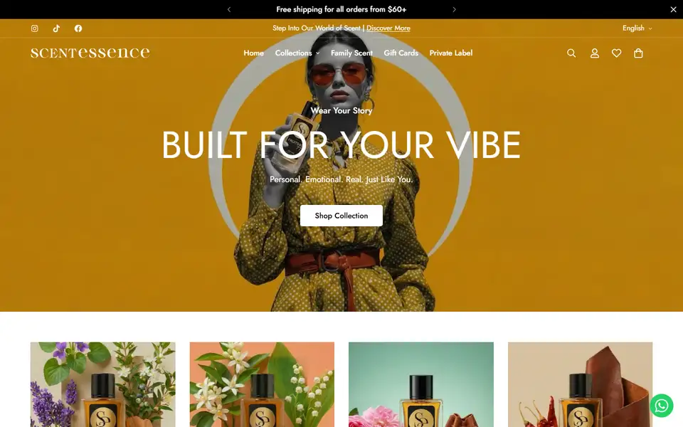 Scentessence homepage