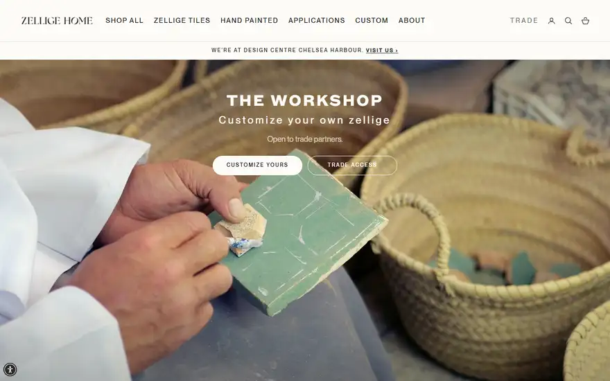 Zellige Home homepage